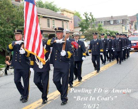 Amenia Parade 2012
Best In Regulation Uniform - Pawling FD
Photo Courtesy of Mrs. Boo