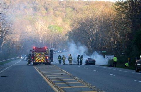 Car Fire on Route 55
April 17th 2012