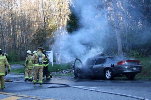 Car Fire on Route 55
April 17th 2012