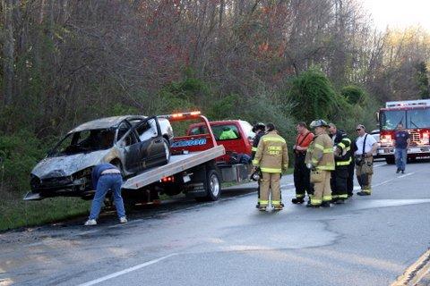 Car Fire on Route 55
April 17th 2012